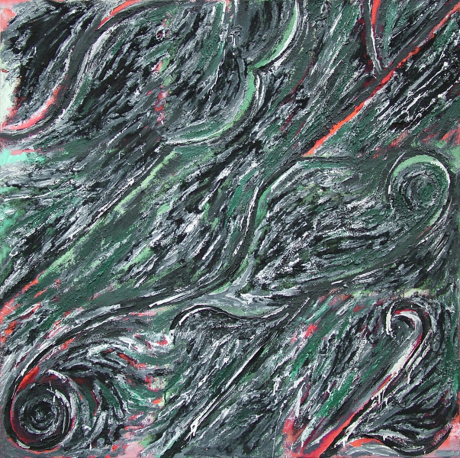 Number-sqare, 1987 - oil, , 100 x 100 cm