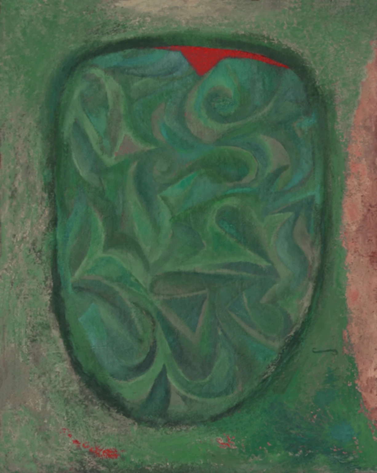 Révült, 1994 - egg tempera, , 100 x 80 cm