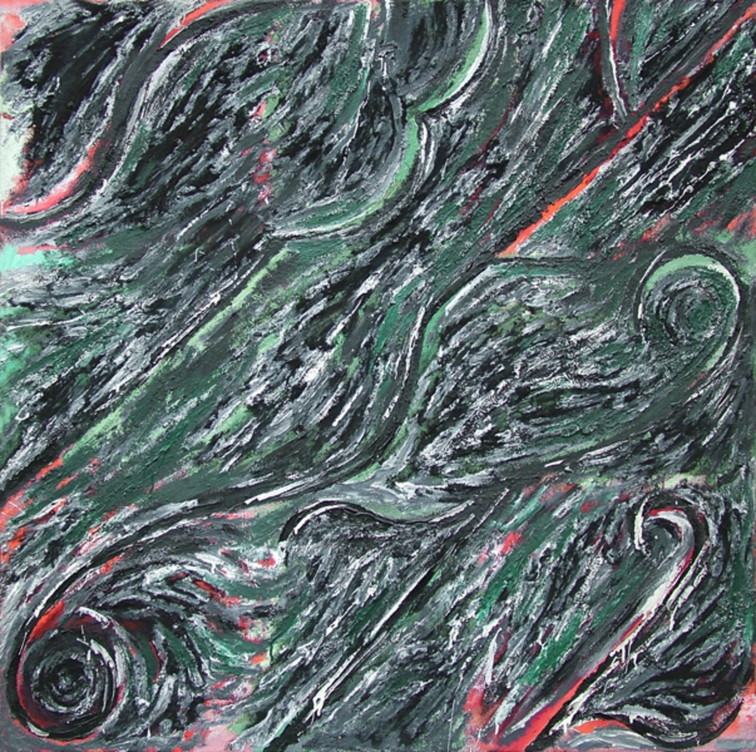 Szám-négyzet, 1987 - olaj, vászon, 100 x 100 cm