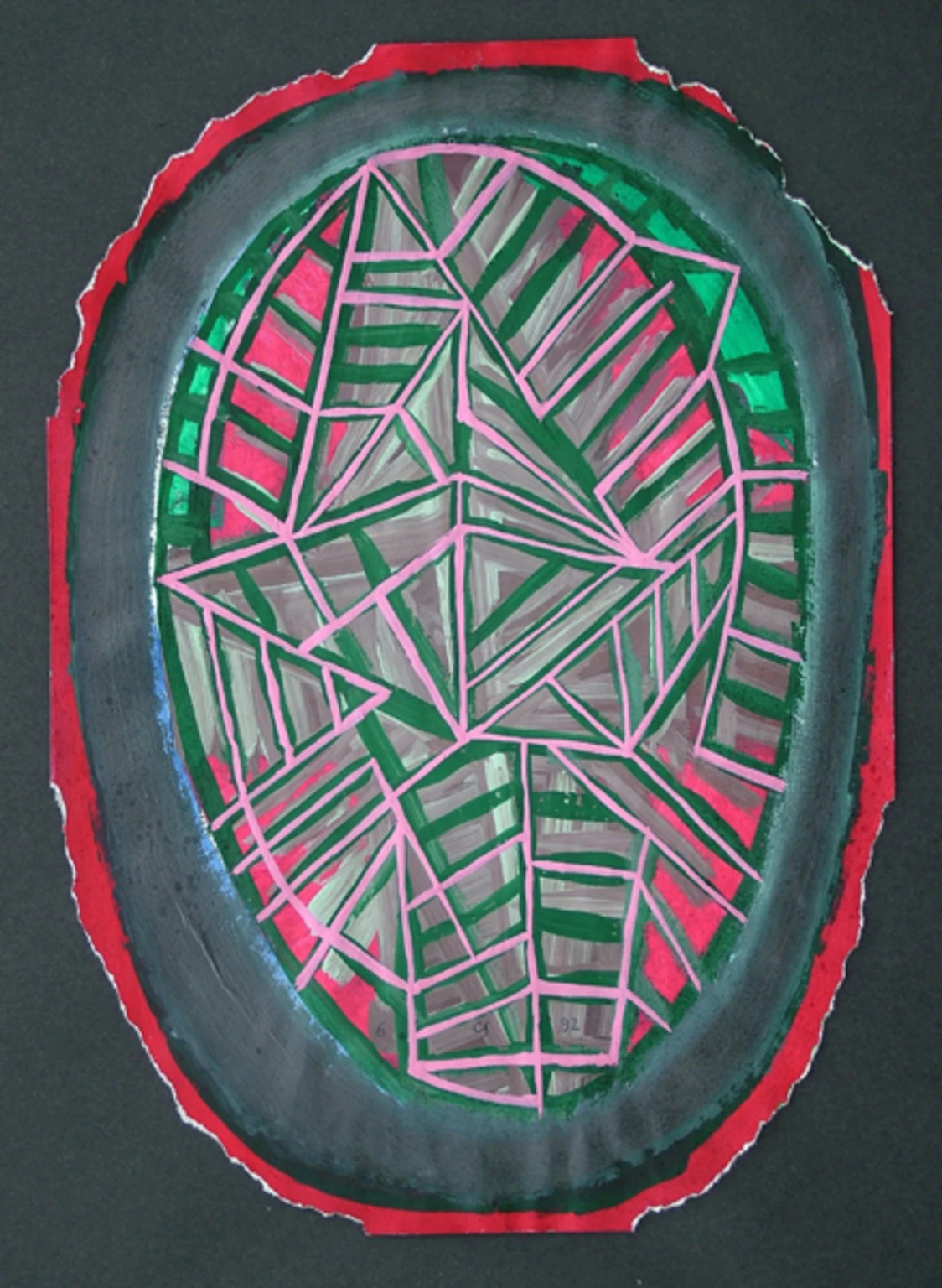 Observer, 1992 - mixed technique, paper, 35 x 25 cm