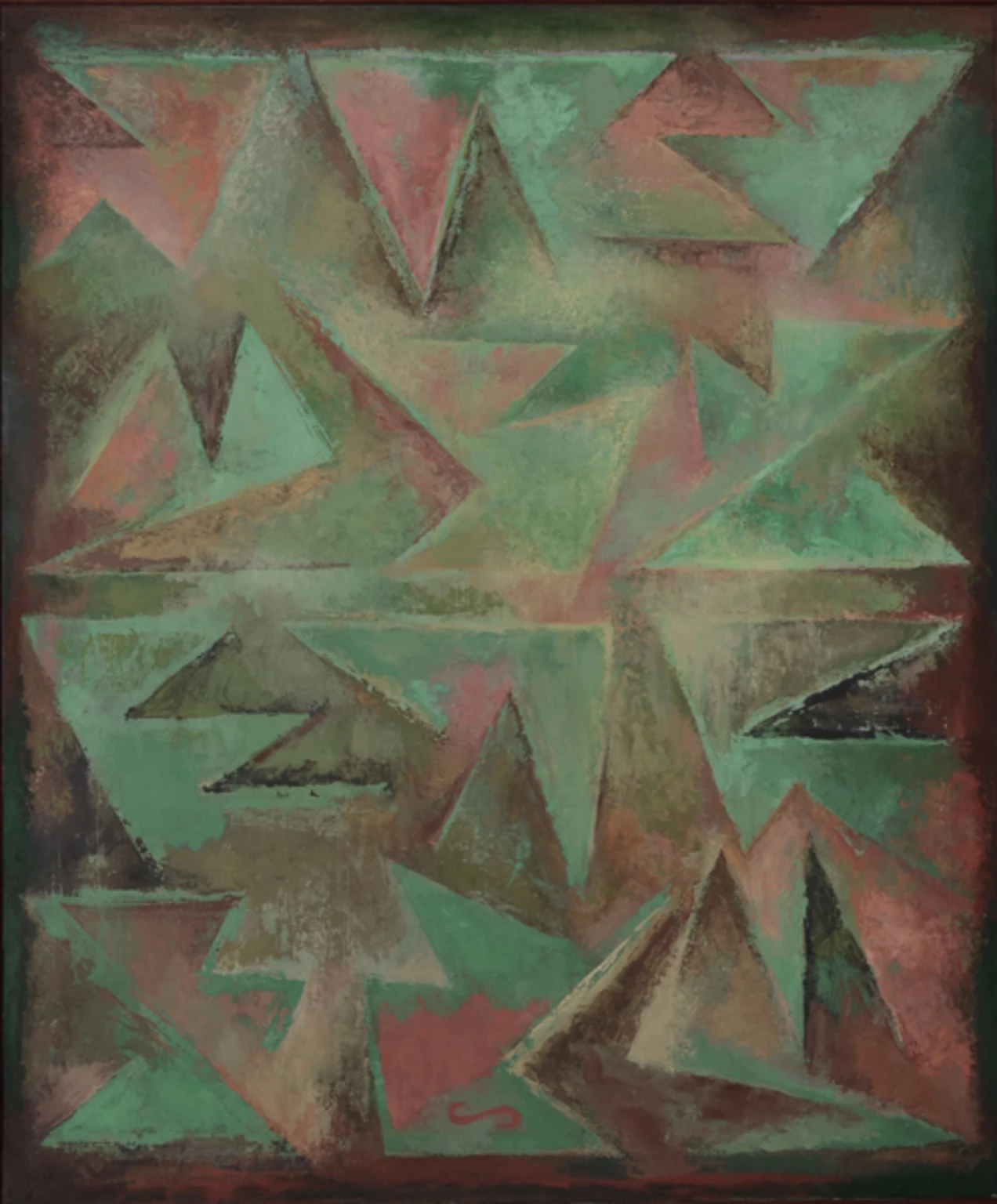 Kert...vers, 1994-95 - tojástempera, vászon, 120 x 100 cm