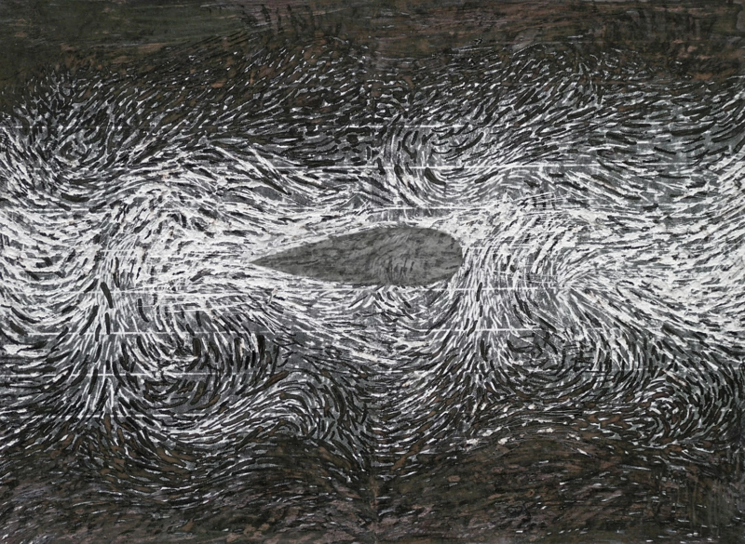 Hajóvonták találkozása tilos, 1986 - papír, tus, 18 x 25 cm