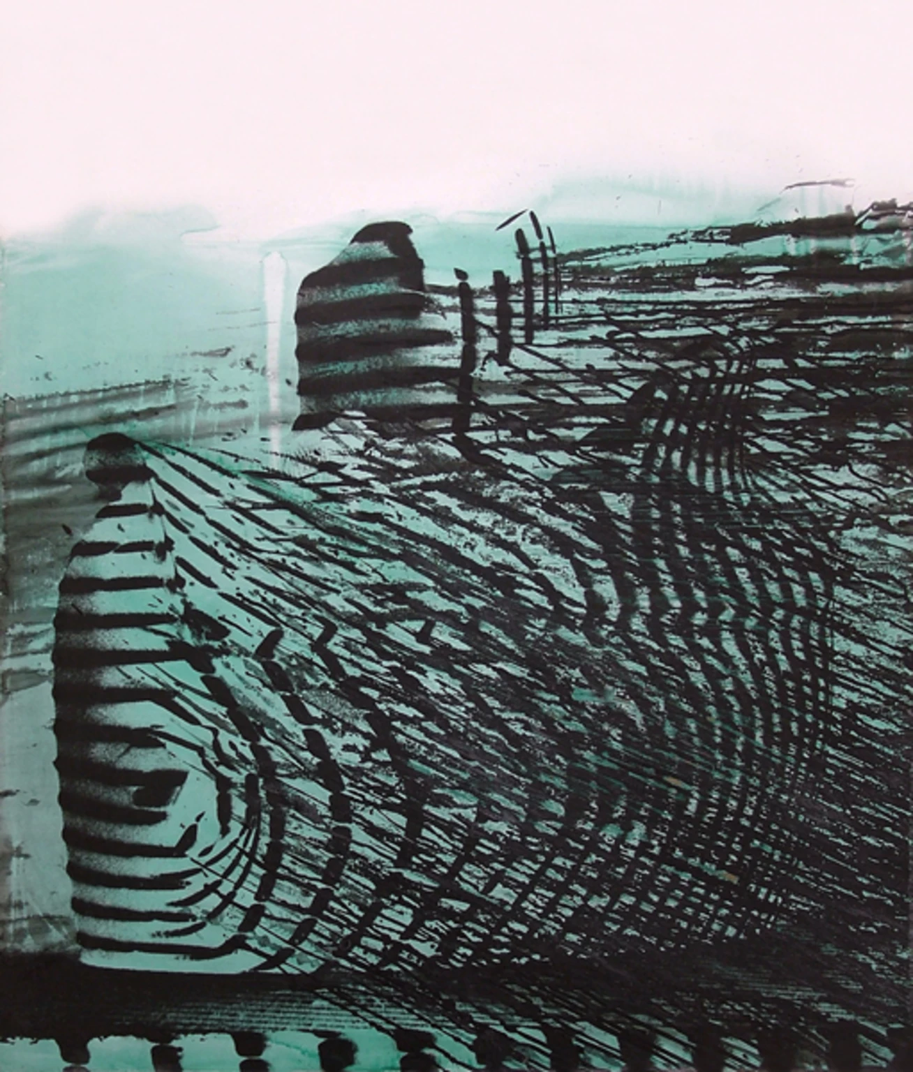 Harcos, 1988 - farost, fotó, plextol, 120 x 100 cm