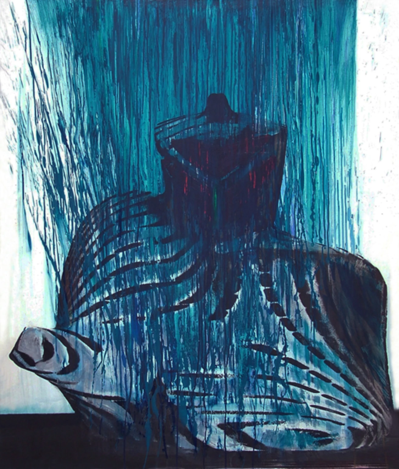 Harcos, 1988 - farost, fotó, plextol, 120 x 100 cm