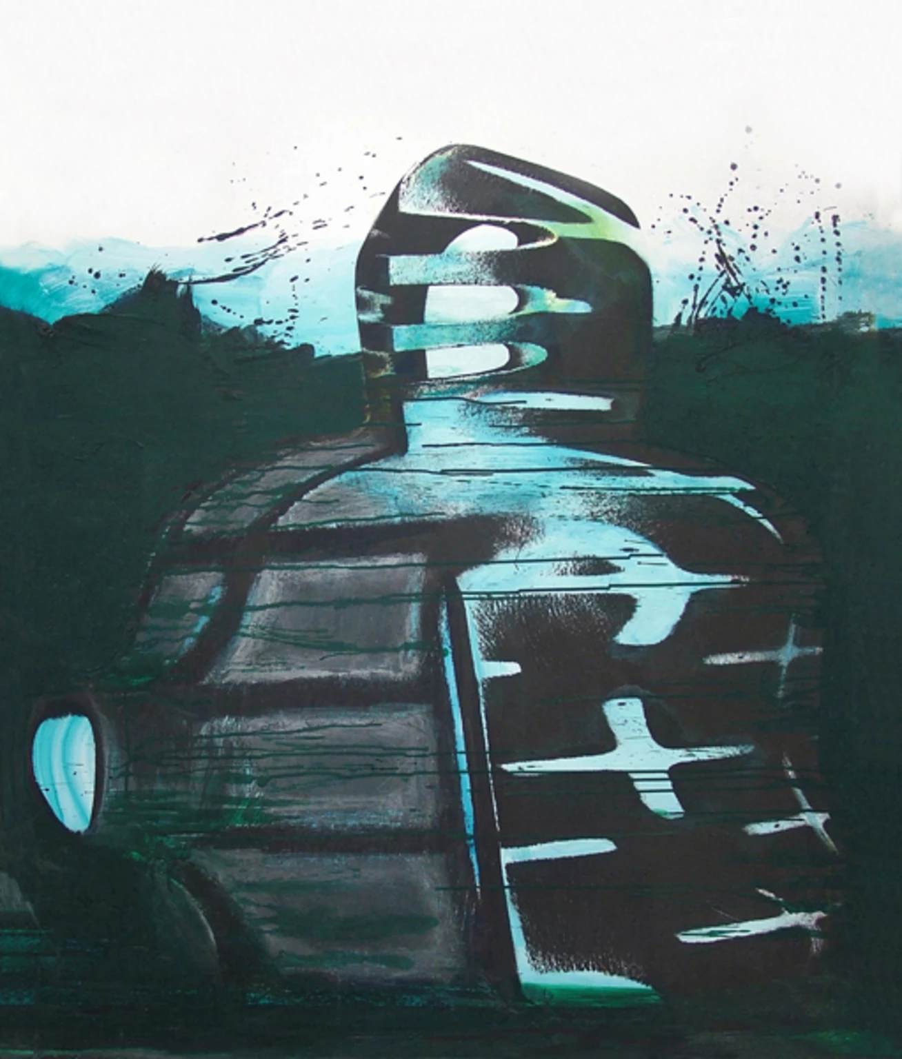 Harcos, 1988 - farost, fotó, plextol, 120 x 100 cm