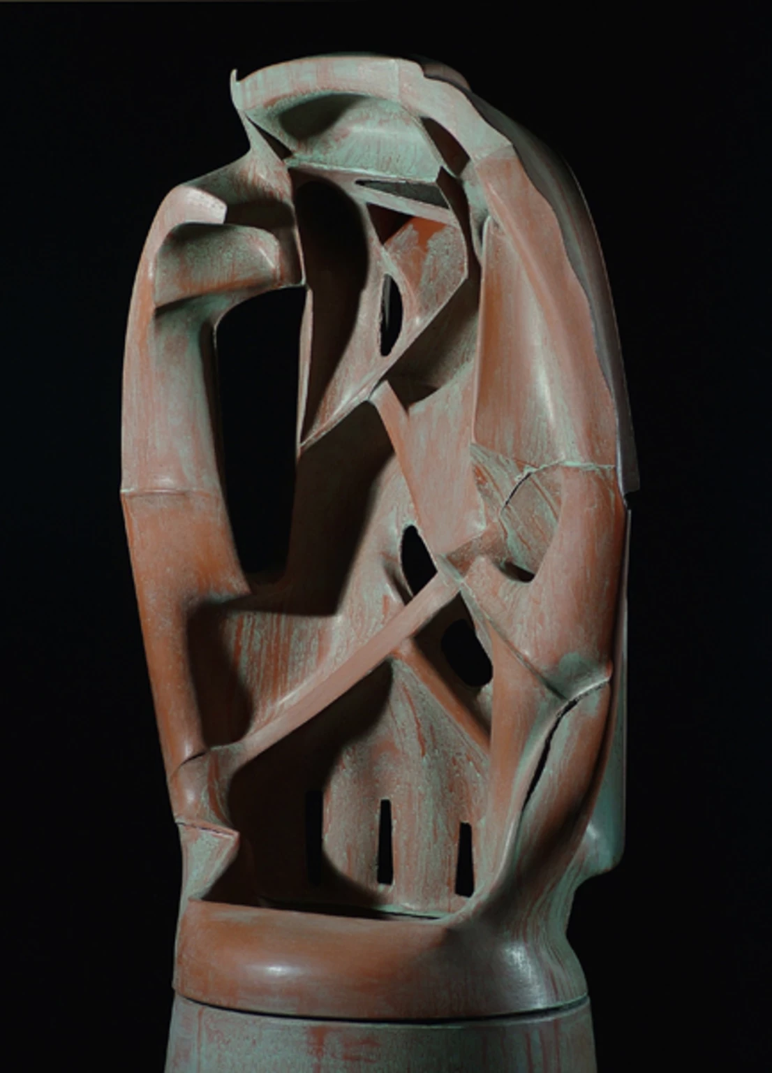Weeping pair, 2007 - colored and painted concrete, 161 cm