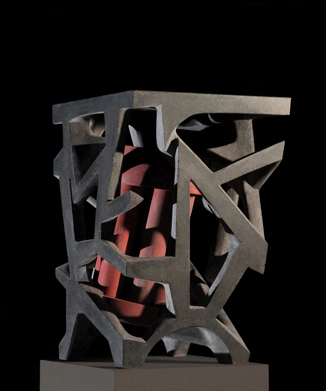 Vegetable Pendant I., 2009 - colored concrete, 59 cm