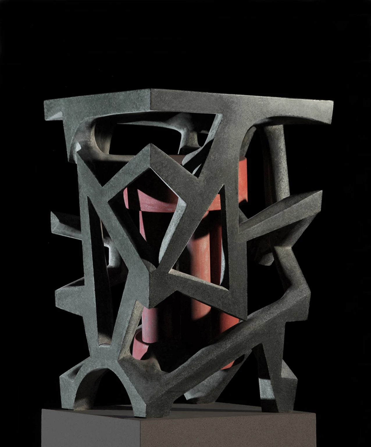 Vegetable Pendant I., 2009 - colored concrete, 59 cm