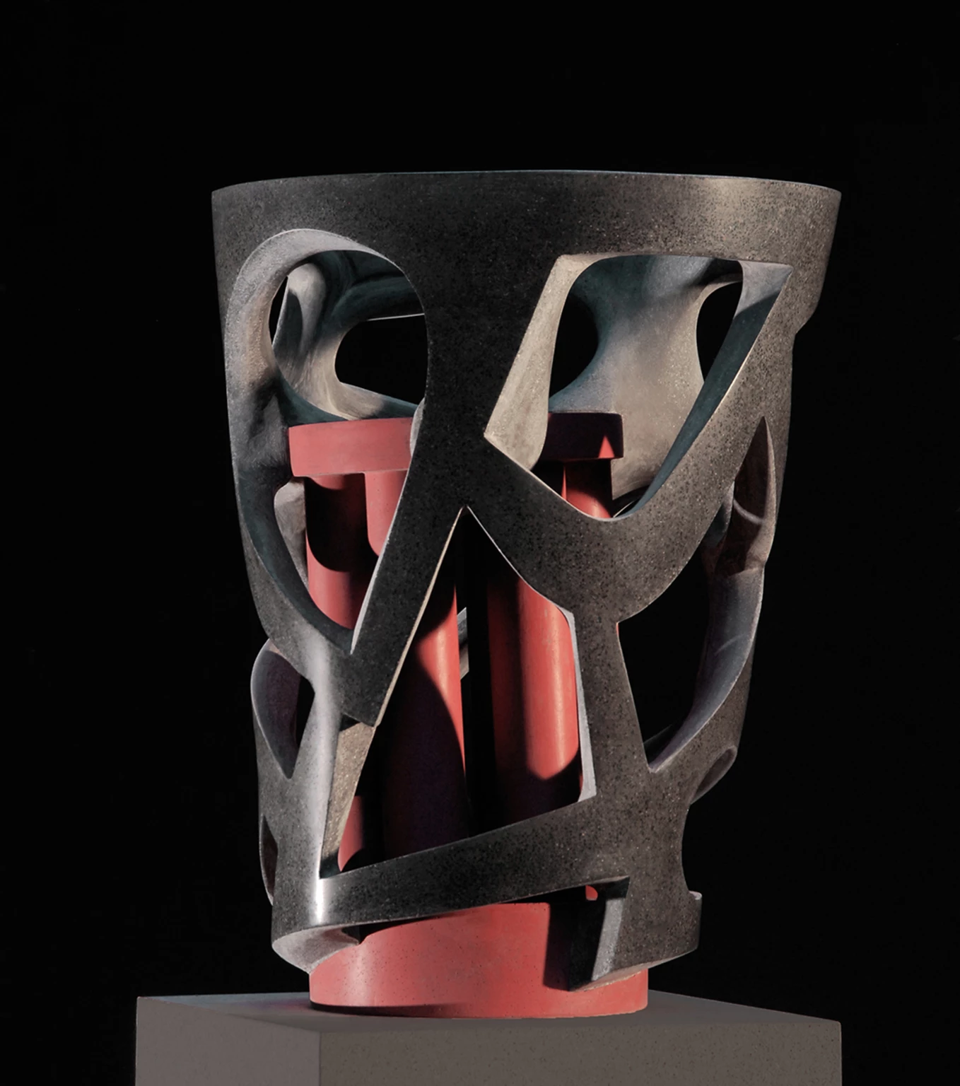 Vegetable Pendant II., 2009 - colored concrete, 57 cm