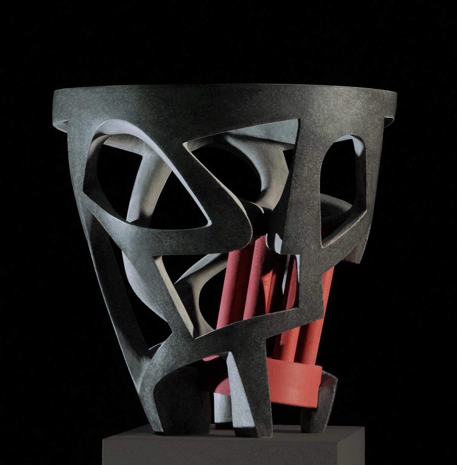 Vegetable Pendant III., 2009 - colored concrete, 57 cm