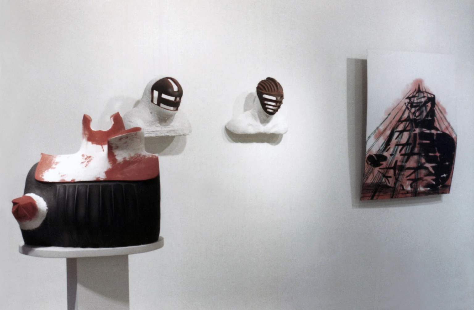 Kiállítási enterieur, Studió Galéria, Budapest, 1988