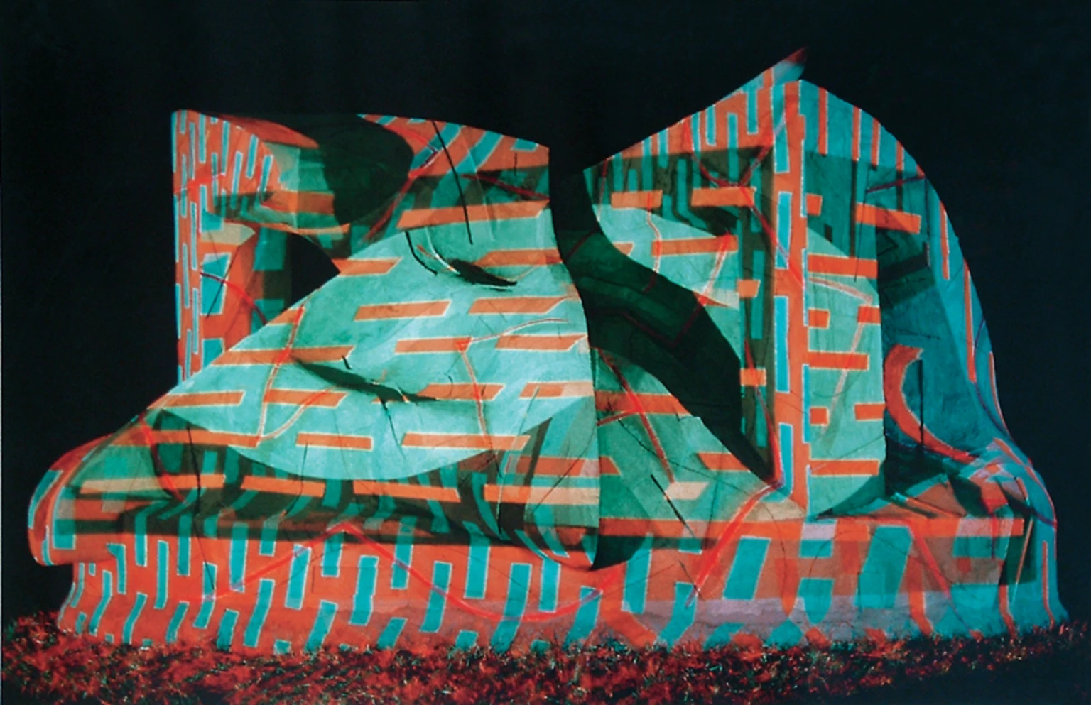 Architektonikus forma (nagy), 1990 - kísérleti megvilágításban