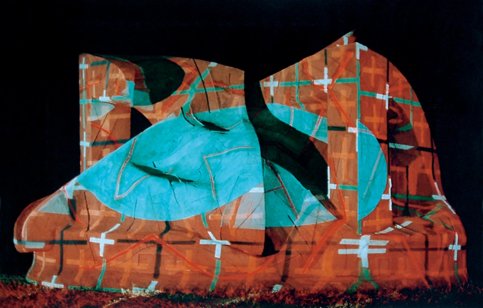 Architektonikus forma (nagy), 1990 - kísérleti megvilágításban