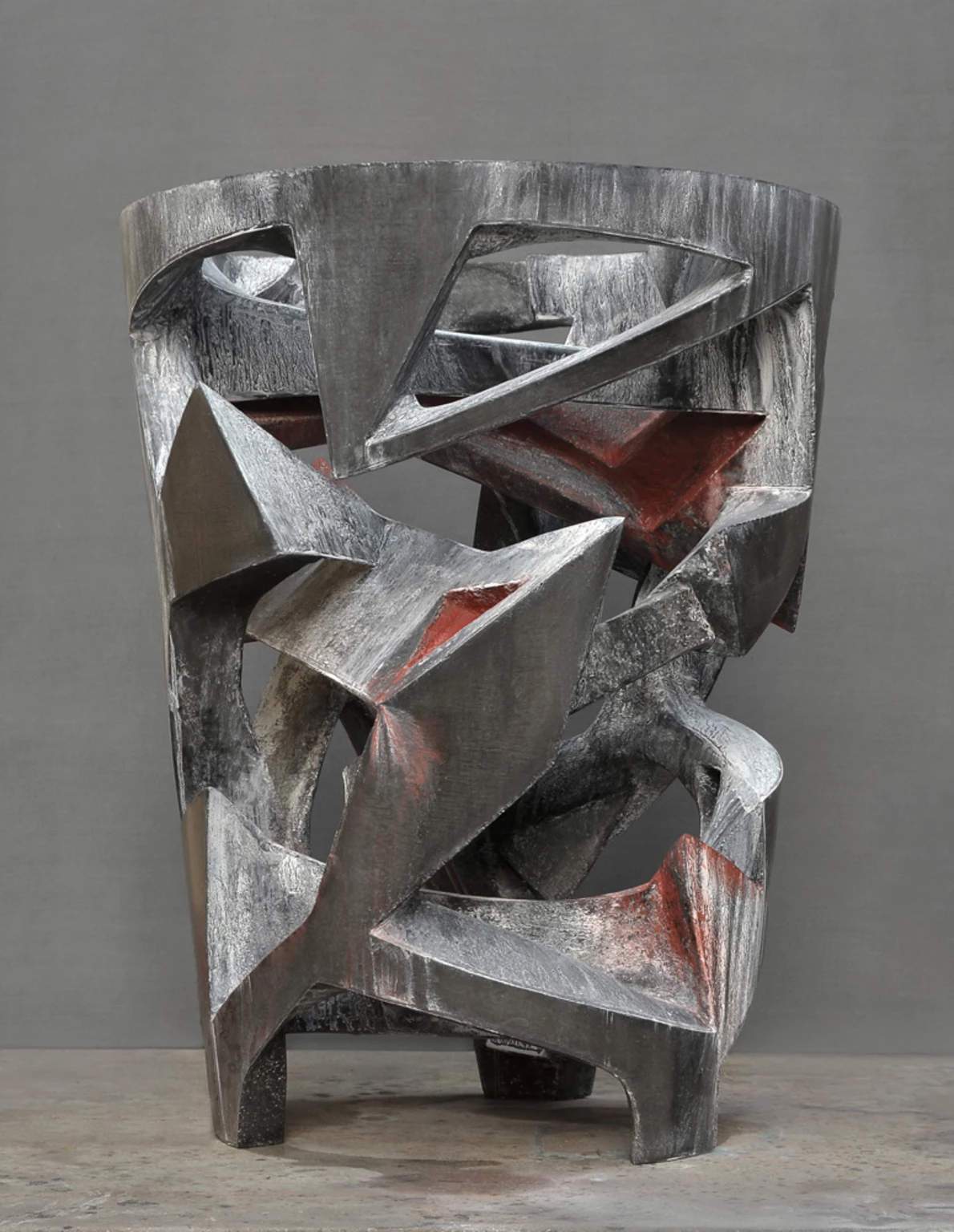 Transfixion, 2012 - colored and painted concrete, 68 x 54 x 54 cm