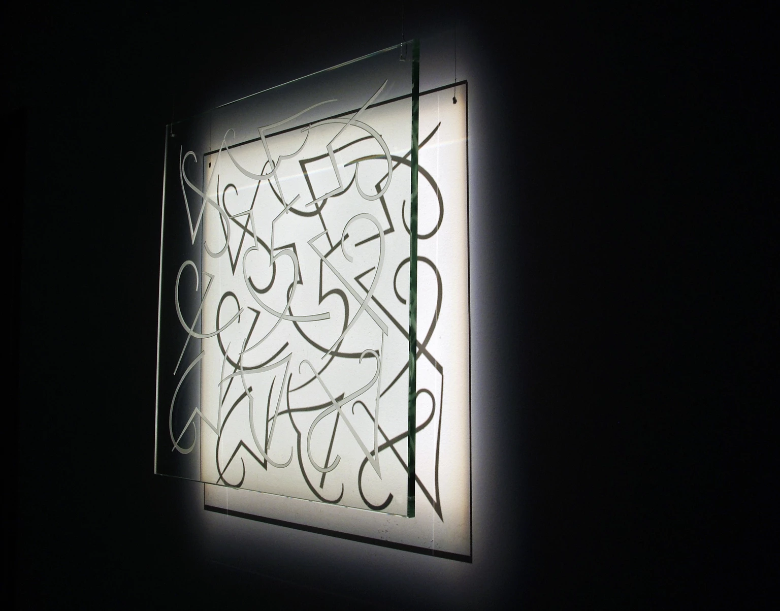 Átlátható, 2014 - üveg, 56 x 56 x 1,2 cm