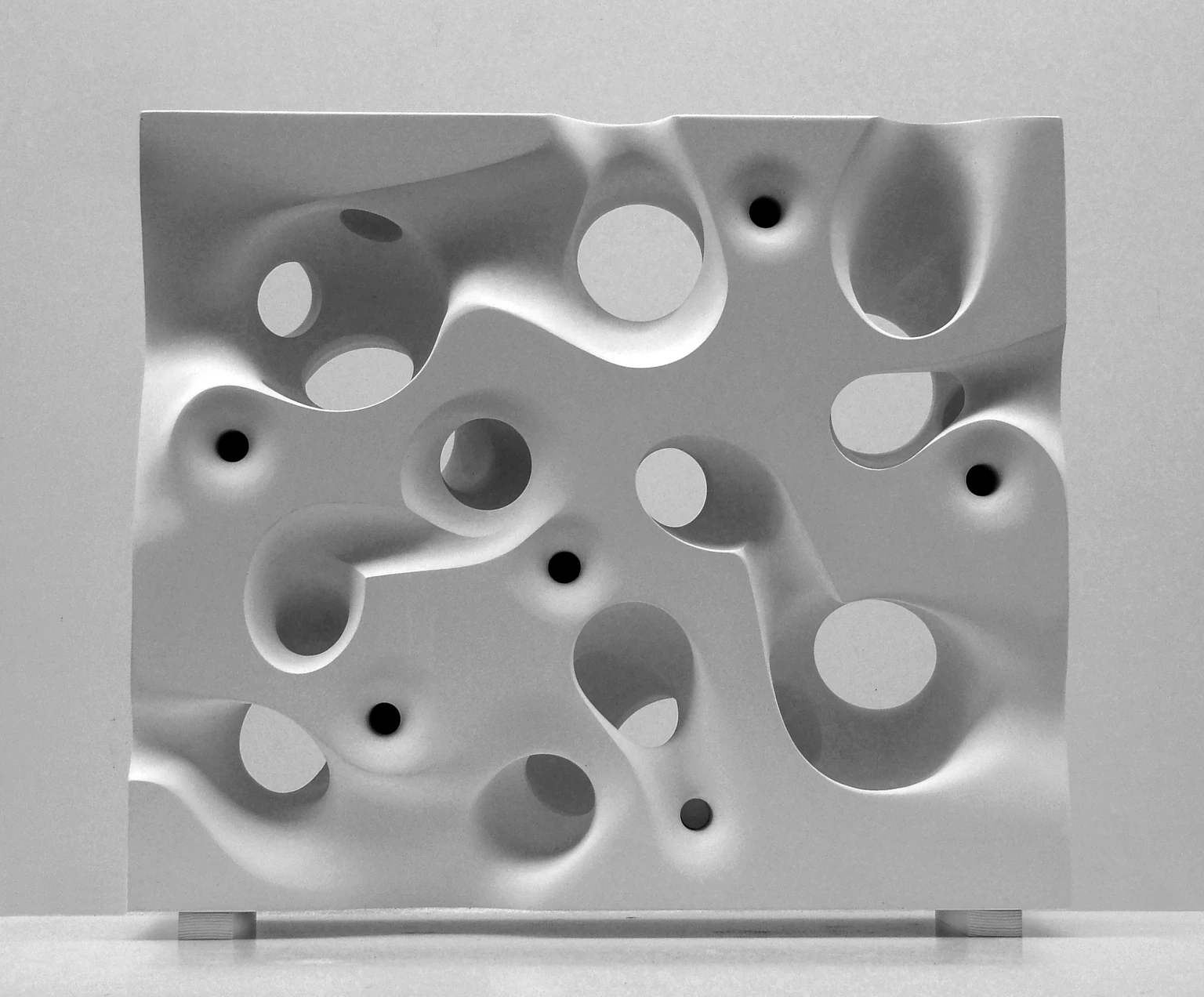 Födémterv a Magyar Zene Házához, 2014 - gipsz, 44,5 x 52 x 12,5 cm