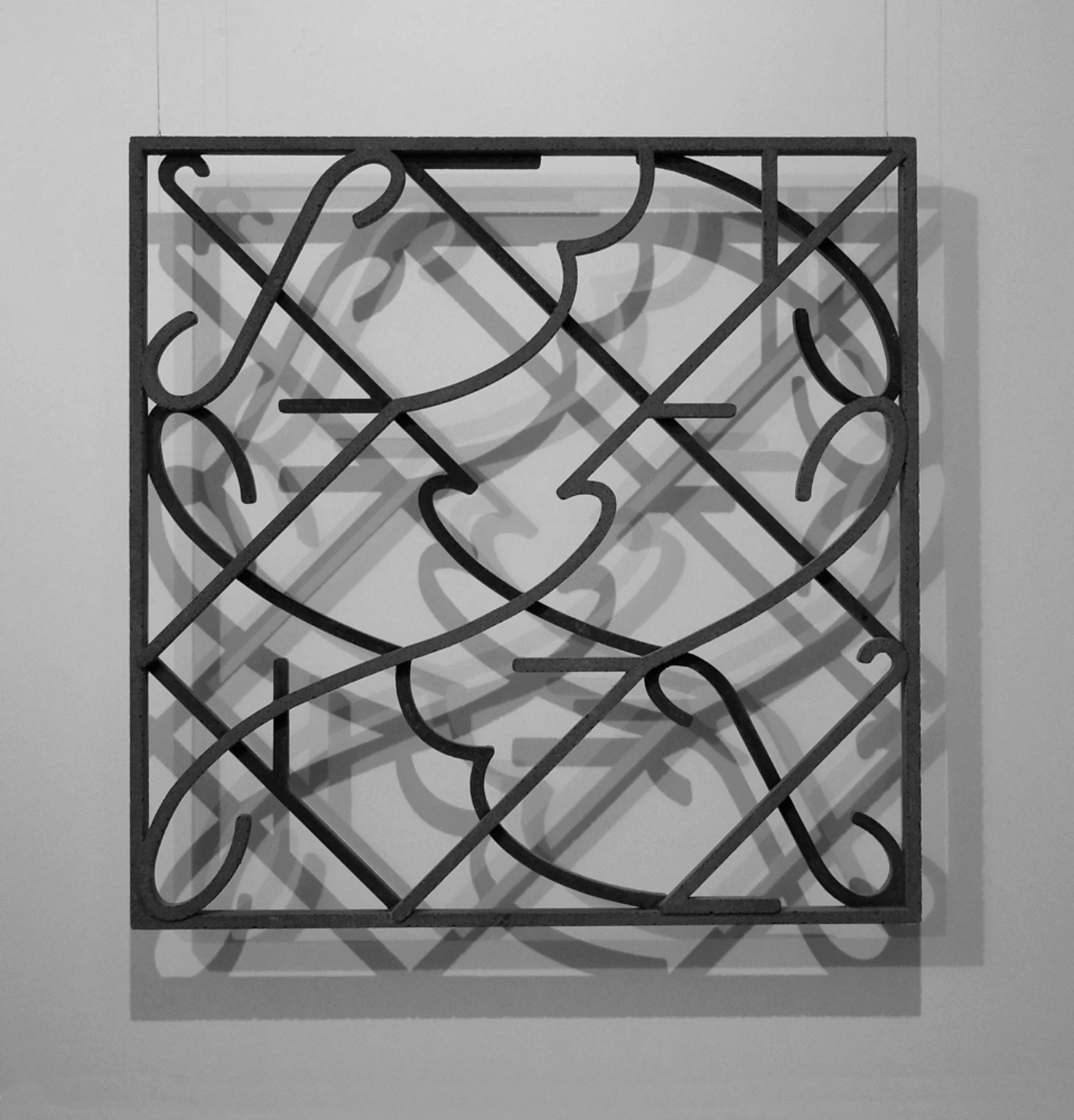 Zárt rendszer, 2014 - beton, 56 x 56 x 3 cm