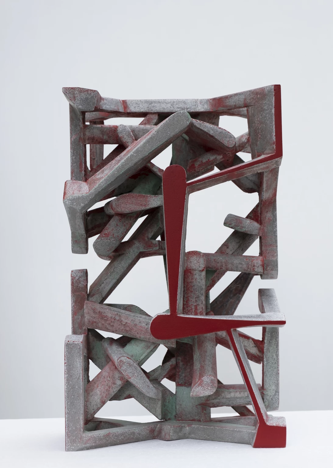 Rot, 2023 - painted concrete, 44 x 26,5 x 22 cm