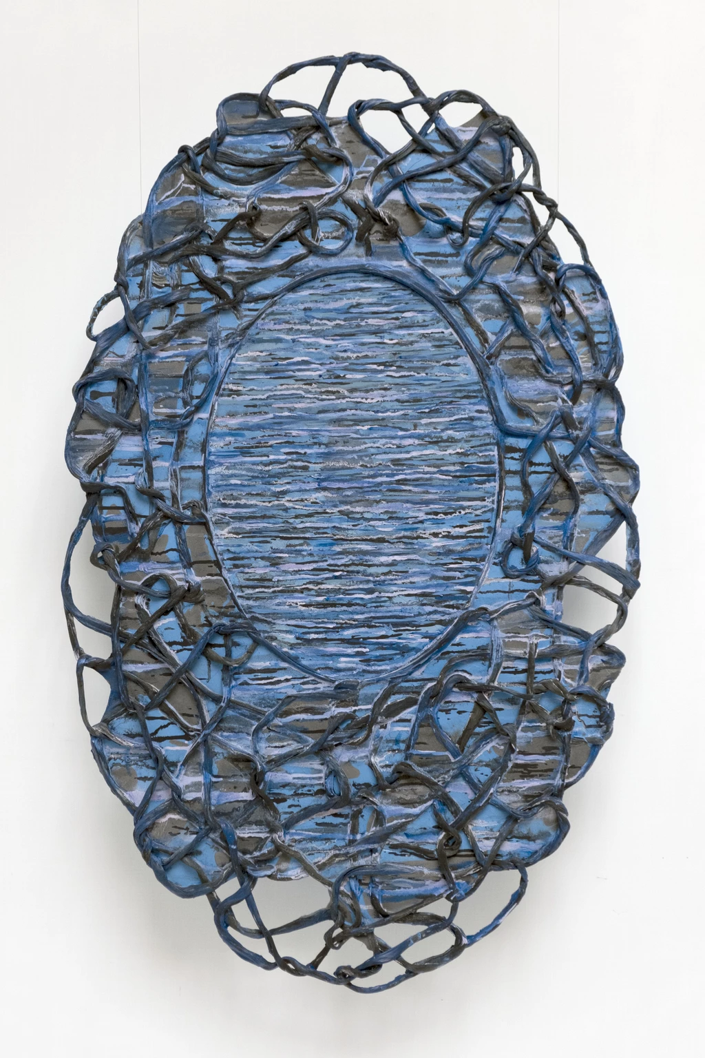 The Carbon Age (2023-2024) 1., 2023 - painted concrete, CFCM composite, 116 x 72 x 5 cm