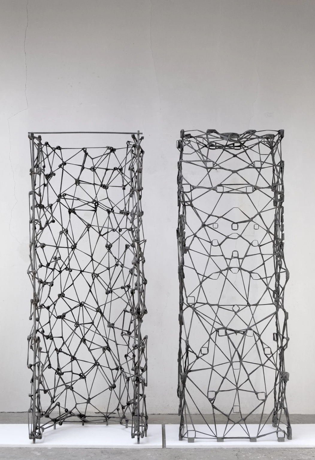 The Carbon Age (2023-2024) 4., 2023 - CFCM composite, 193 x 74 x 50 cm, 197 x 71 x 42 cm
