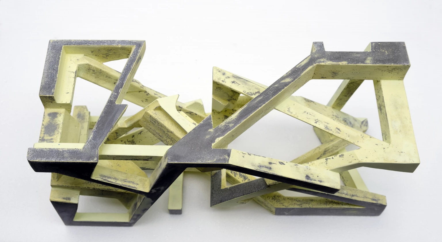 Code, 2023 - painted concrete, 25 x 57 x 22 cm