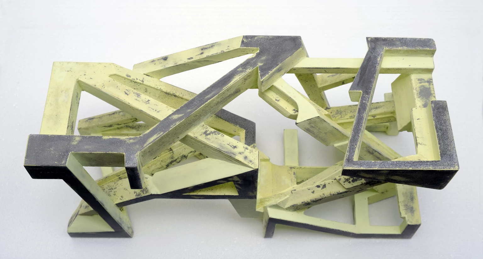 Code, 2023 - painted concrete, 25 x 57 x 22 cm