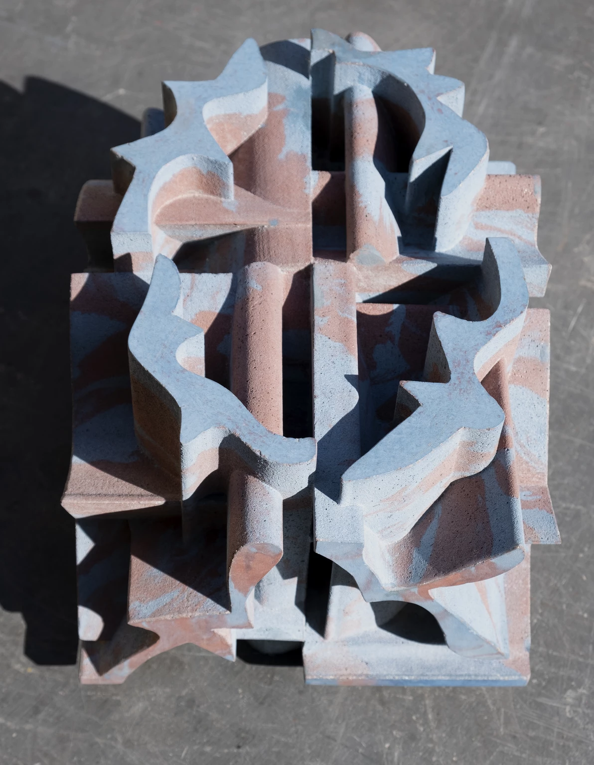 Space of Fragments 4., 2026 - colored concrete, 24,5 x 36 x 28 cm