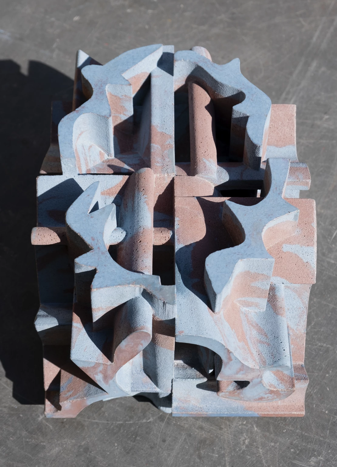 Space of Fragments 4., 2026 - colored concrete, 24,5 x 36 x 28 cm
