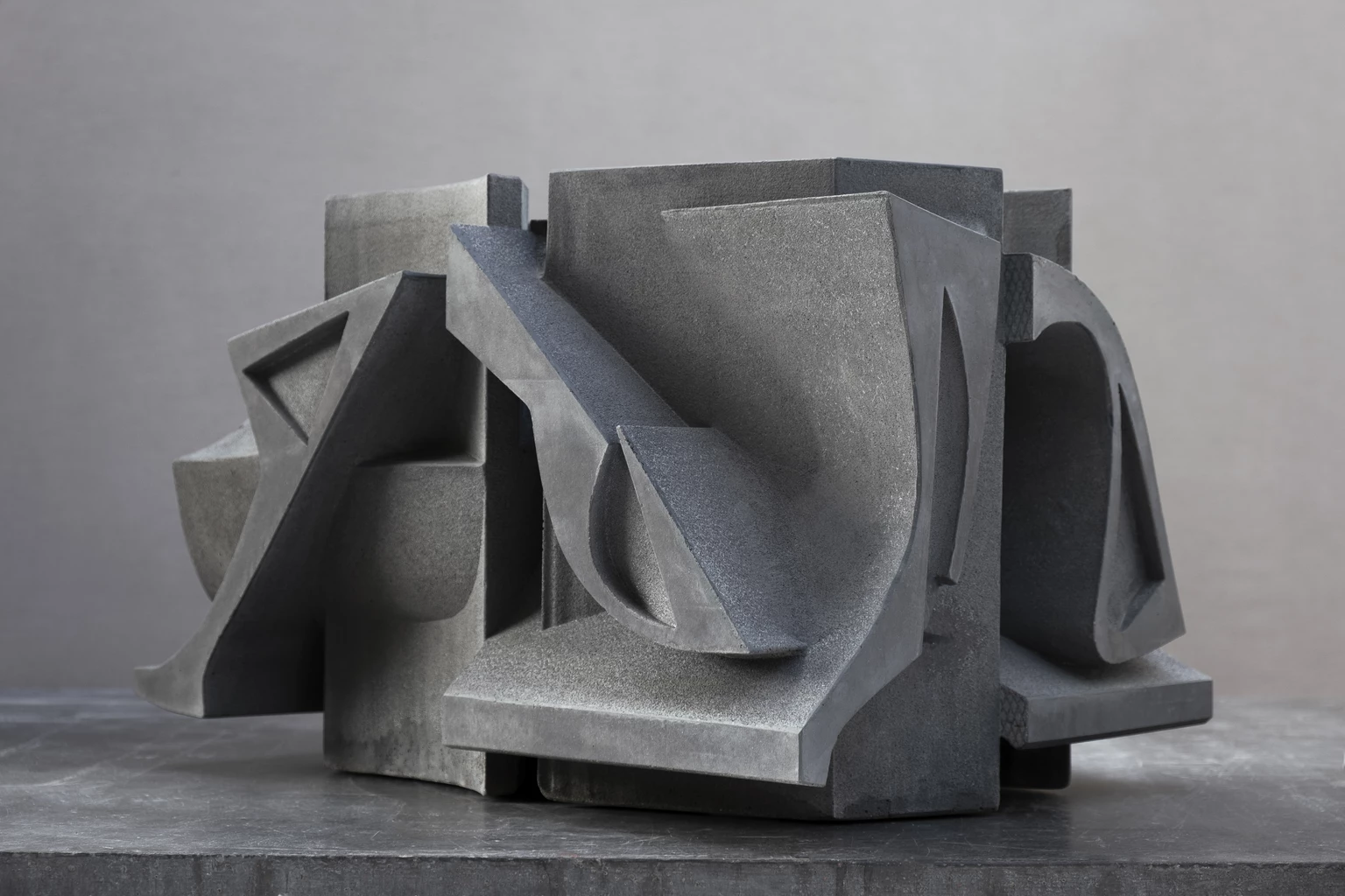 Space of Fragments 8., 2026 - colored concrete, 26,5 x 56 x 40 cm