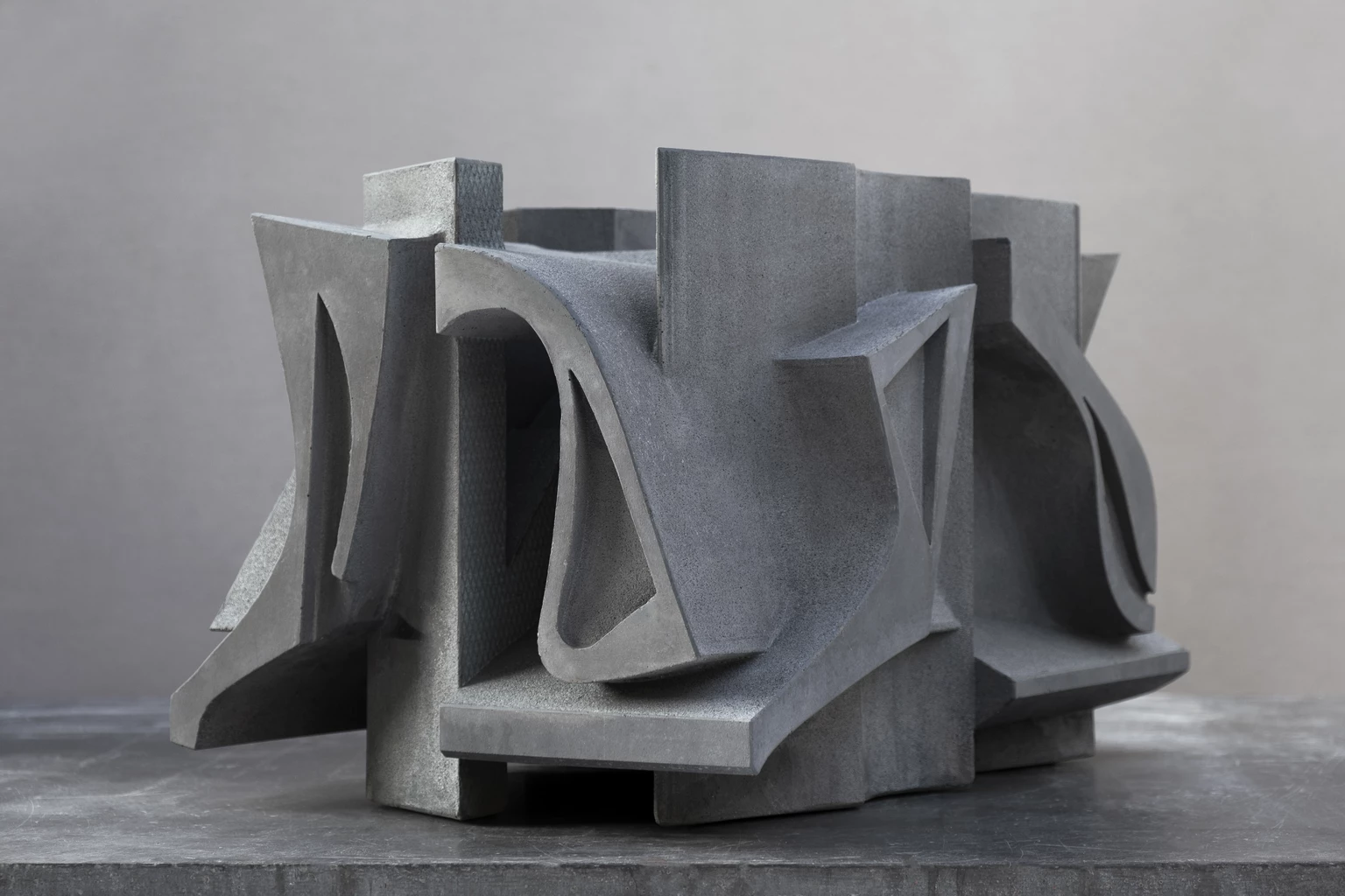 Space of Fragments 8., 2026 - colored concrete, 26,5 x 56 x 40 cm