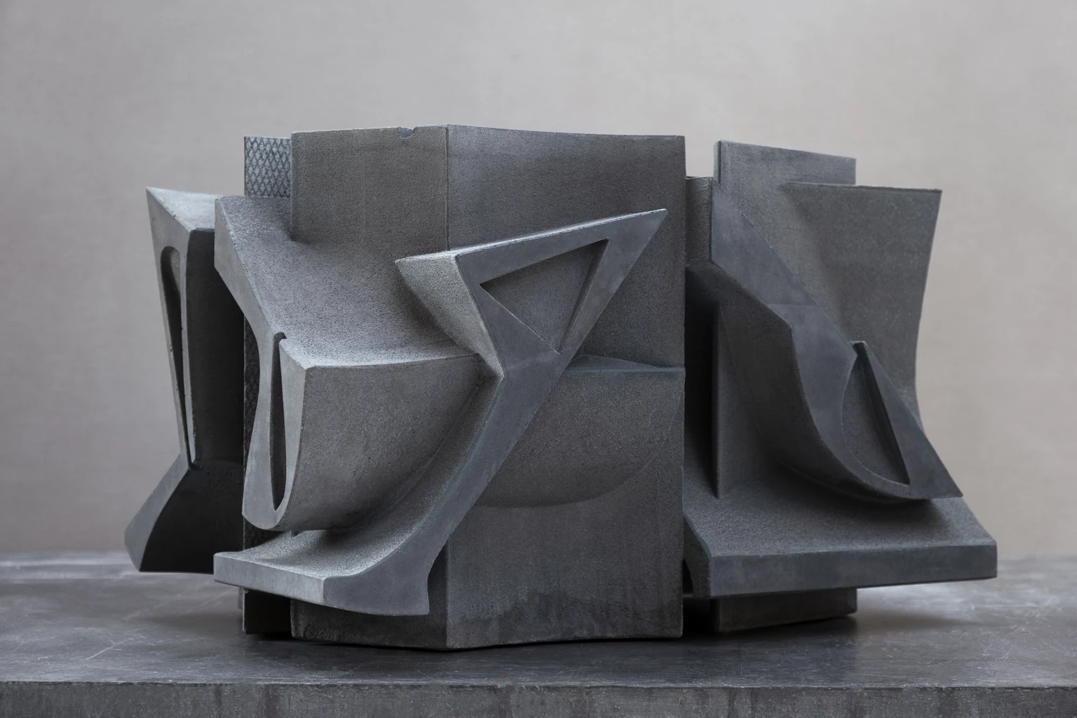 Space of Fragments 8., 2026 - colored concrete, 26,5 x 56 x 40 cm