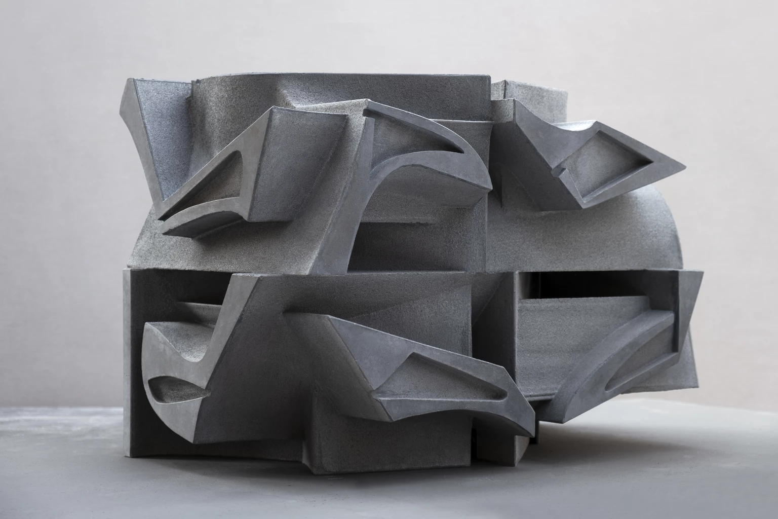 Space of Fragments 8., 2026 - colored concrete, 26,5 x 56 x 40 cm