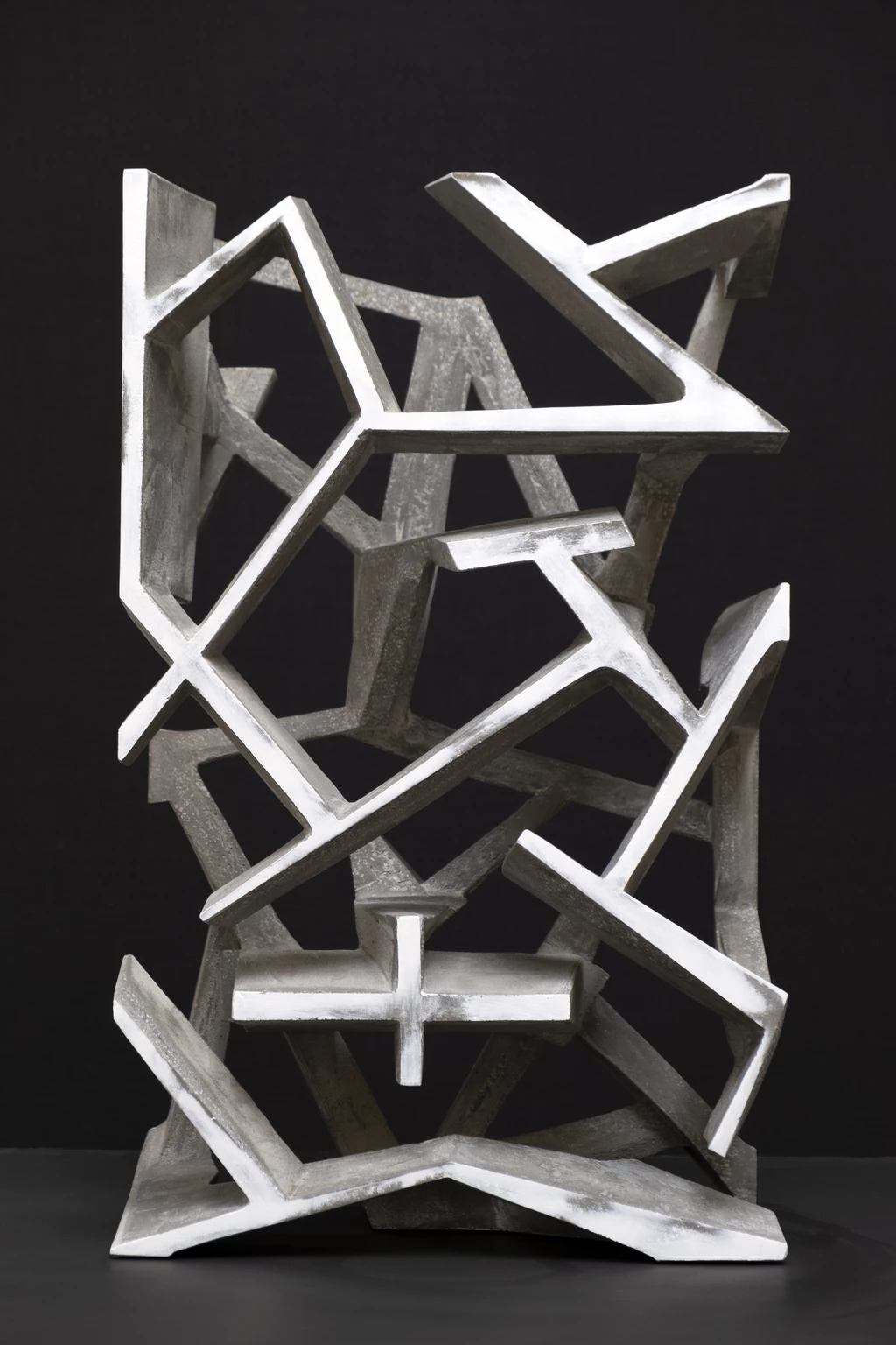 Structure 1., 2026 - concrete, acrylic, 40 x 65 x 24,5 cm