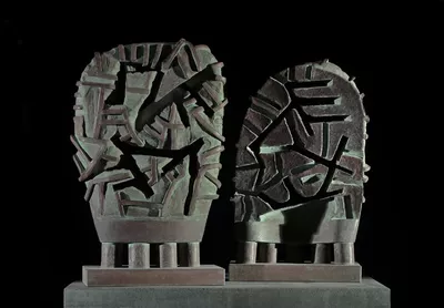 Ferenc Csurgai: Sculptures: Paired mask (2001)